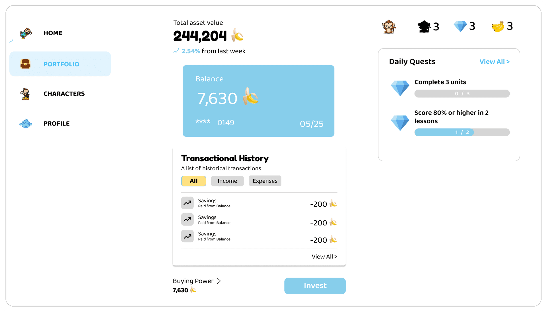 Standards-aligned curriculum interface